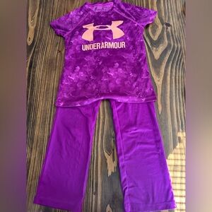 Under Armour Purple Set Vibrant and Comfortable